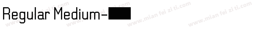 Regular Medium字体转换